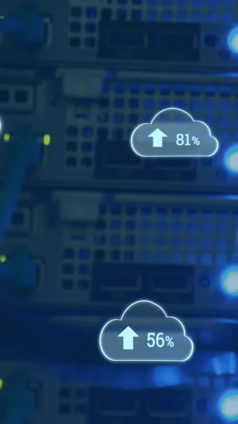 Upload progress clouds 4k Stock Footage 324785451