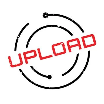 Upload rubber stamp Stock Illustration