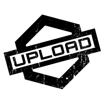 Upload rubber stamp Stock Illustration