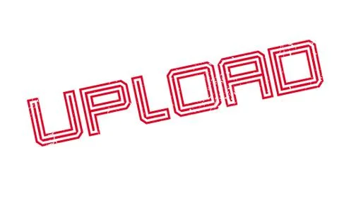 Upload rubber stamp Stock Illustration
