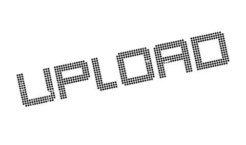 Upload rubber stamp Stock Illustration