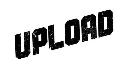 Upload rubber stamp Stock Illustration