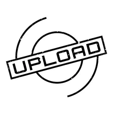 Upload rubber stamp Stock Illustration