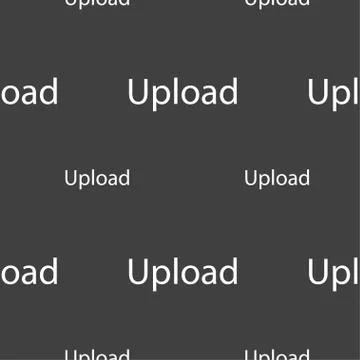 Upload sign icon. Load symbol. Seamless pattern on a gray background. Vector Illustrazione stock