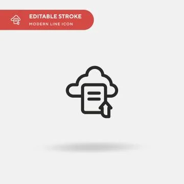 Upload Simple vector icon. Illustration symbol design template for web mobile 스톡 일러스트