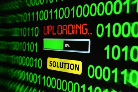 Upload solution Stock Illustration