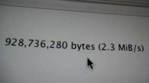 Upload Speed of File on the Internet Stock Footage 43503200