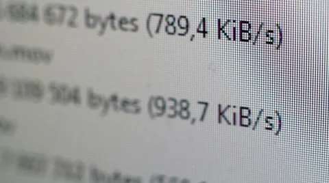 Upload Speed Of Files  Video stock 43209542