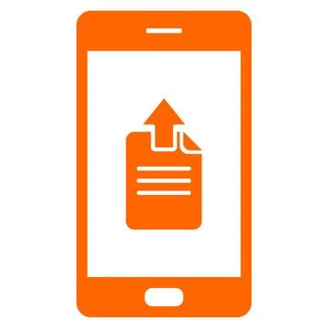 Upload und Smartphone - Document upload and smartphone Upload und Smartpho... Stock Photos