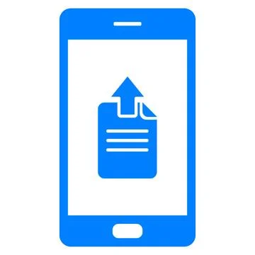 Upload und Smartphone - Document upload and smartphone Upload und Smartpho... Stock Photos