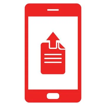 Upload und Smartphone - Document upload and smartphone Upload und Smartpho... Stock Photos