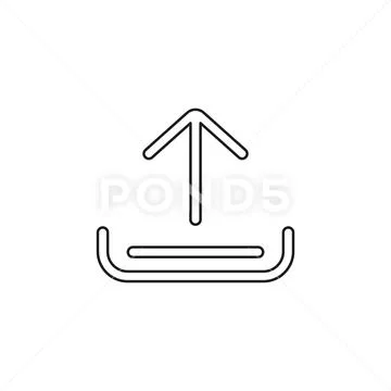 Upload vector icon Stock Illustrationen