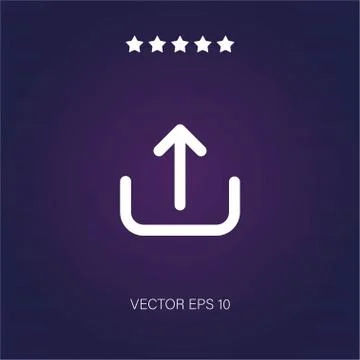 Upload vector icon Stock Illustration