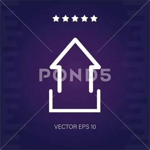 Upload vector icon Stock Illustration