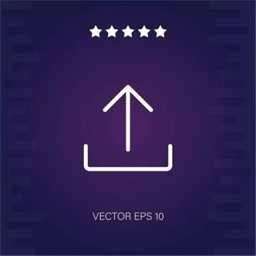 Upload vector icon Stock Illustration
