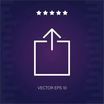 Upload vector icon Stock Illustration
