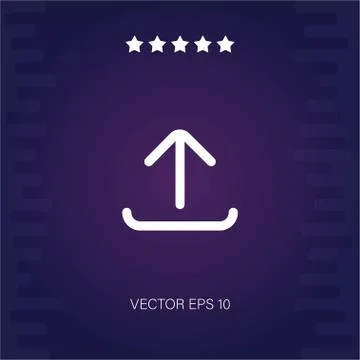 Upload vector icon Stock Illustration