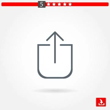 Upload vector icon Stock Illustration