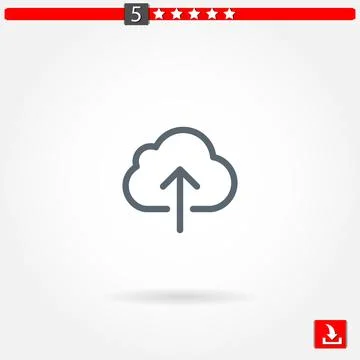 Upload vector icon Stock Illustration