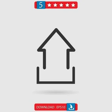 Upload vector icon Stock Illustration