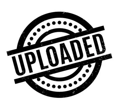 Uploaded rubber stamp 스톡 일러스트