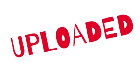 Uploaded rubber stamp Stock Illustration