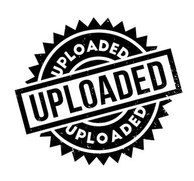 Uploaded rubber stamp Stock Illustration