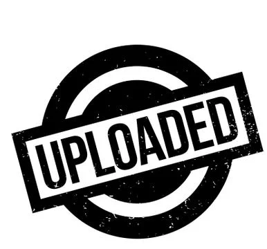 Uploaded rubber stamp Stockillustratie