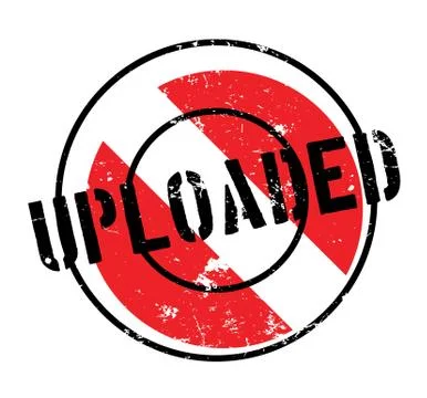 Uploaded rubber stamp Stock Illustration