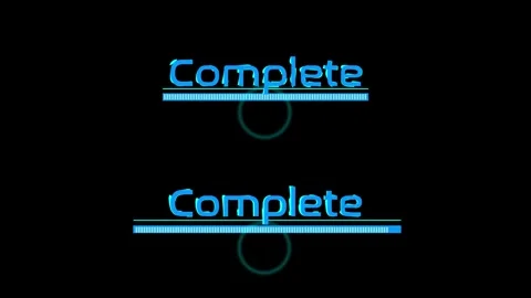 Uploading and downloading progress small circle icon loading line and text w Stock Footage 249741099