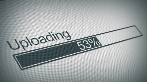 Uploading bar with progress indicator. Stock-Footage 164137492