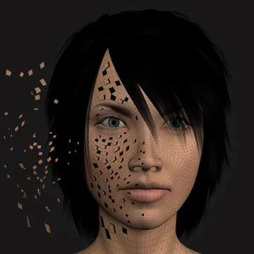 Uploading data 3d illustration Illustrazione stock