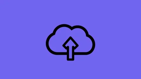 Uploading Data To Cloud Storage Service Stock Footage 331756296