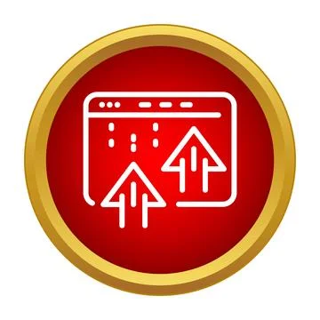 Uploading data to website using browser interface concept イラスト素材