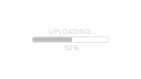 Uploading file bar motion graphic Stock Footage 169177277