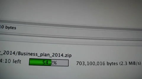 Uploading File on the Internet Stock Footage 43503175