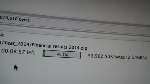 Uploading File on the Internet Stock Footage 43503289