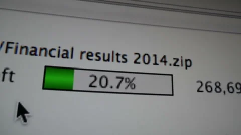 Uploading File on the Internet Stock Footage 43503312