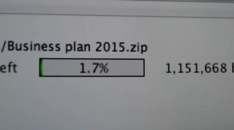 Uploading File on the Internet Stock Footage 43503405