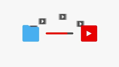 Uploading File to Youtube Stock Footage 243399075