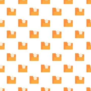 Uploading files to cloud storage folder pattern Stock Illustration
