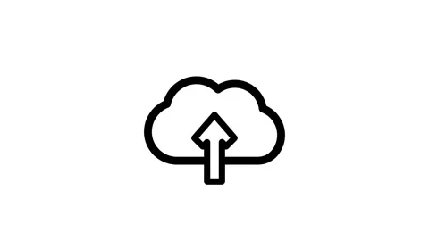 Uploading Files To Cloud Storage Service Efficiently Stock Footage 331756301