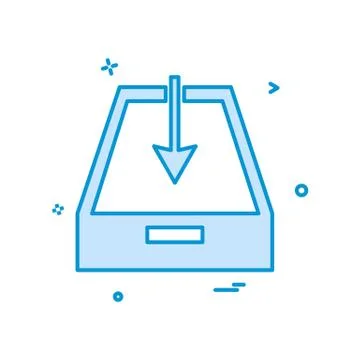 Uploading icon design vector Stock Illustration