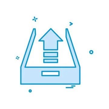 Uploading icon design vector Stock Illustration
