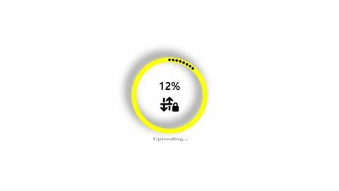Uploading icon on a white abstract background. Illustrazione stock