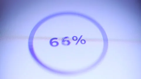 Uploading process on computer screen Vidéo 148074524