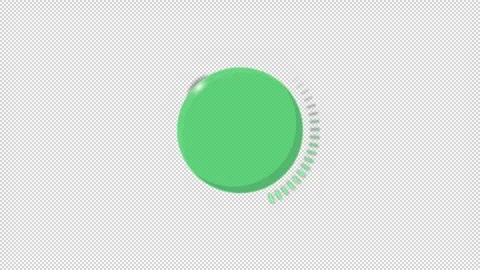 Uploading process green animated loading state on dark background Stock Footage 340286054