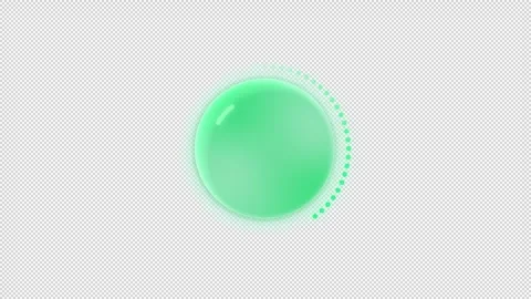 Uploading process green circular loading state animation Stock Footage 342243319