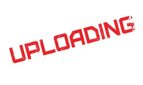 Uploading rubber stamp Stock Illustration