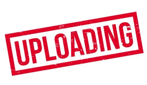 Uploading rubber stamp Stock Illustration